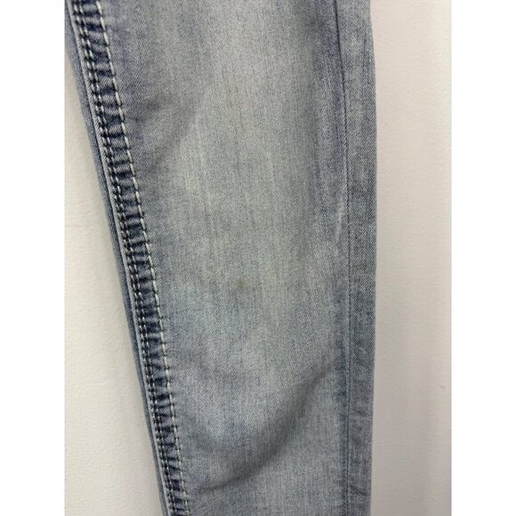 Rock Revival Size 26 Suko Ankle Skinny Light Wash Jeans Embellished - Picture 4 of 12